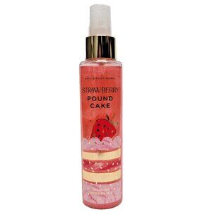 Bath & Body Works STRAWBERRY POUND CAKE Diamond Shimmer Mist 4.9 Fl Oz NEW! Yum